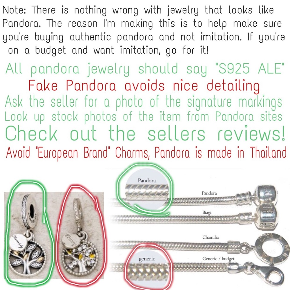 Avoid FAKE Pandora! Use this as a reference - Picture 3 of 6